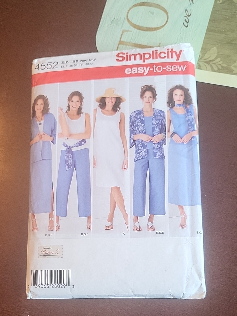 Simplicity Women's Light Blue Wide-Leg Pants & Jumpsuit Sewing Pattern